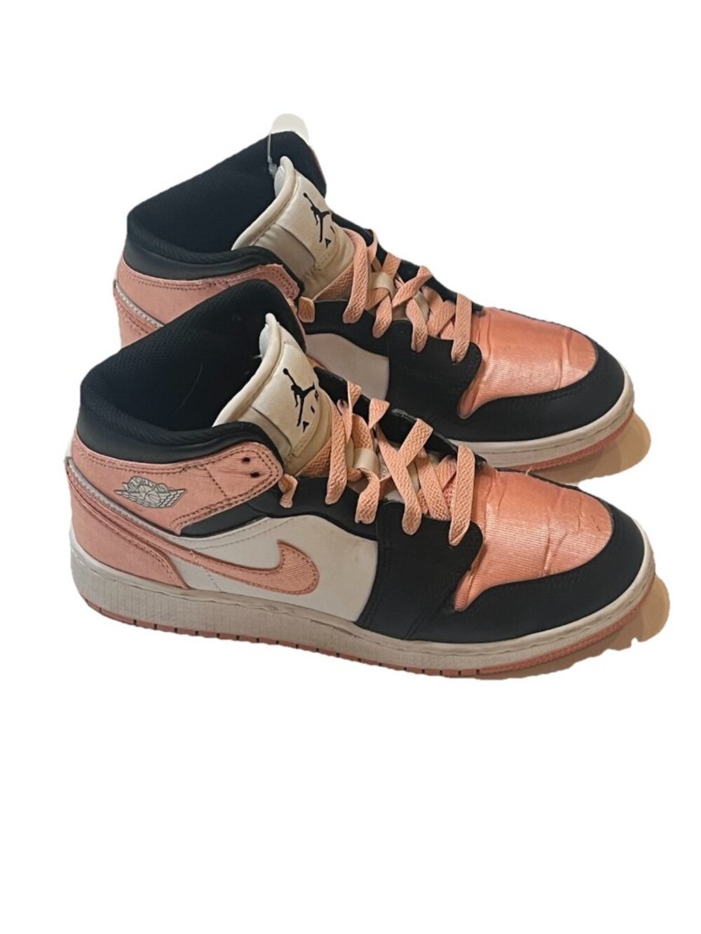 Nike Air Jordan 1 Mid GS Light Madder Root Pink Black White 6Y DM9077-108